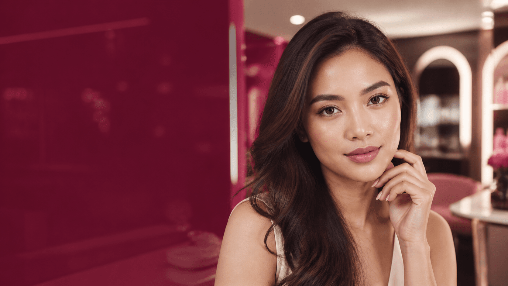 Front-facing BNL beauty campaign portrait